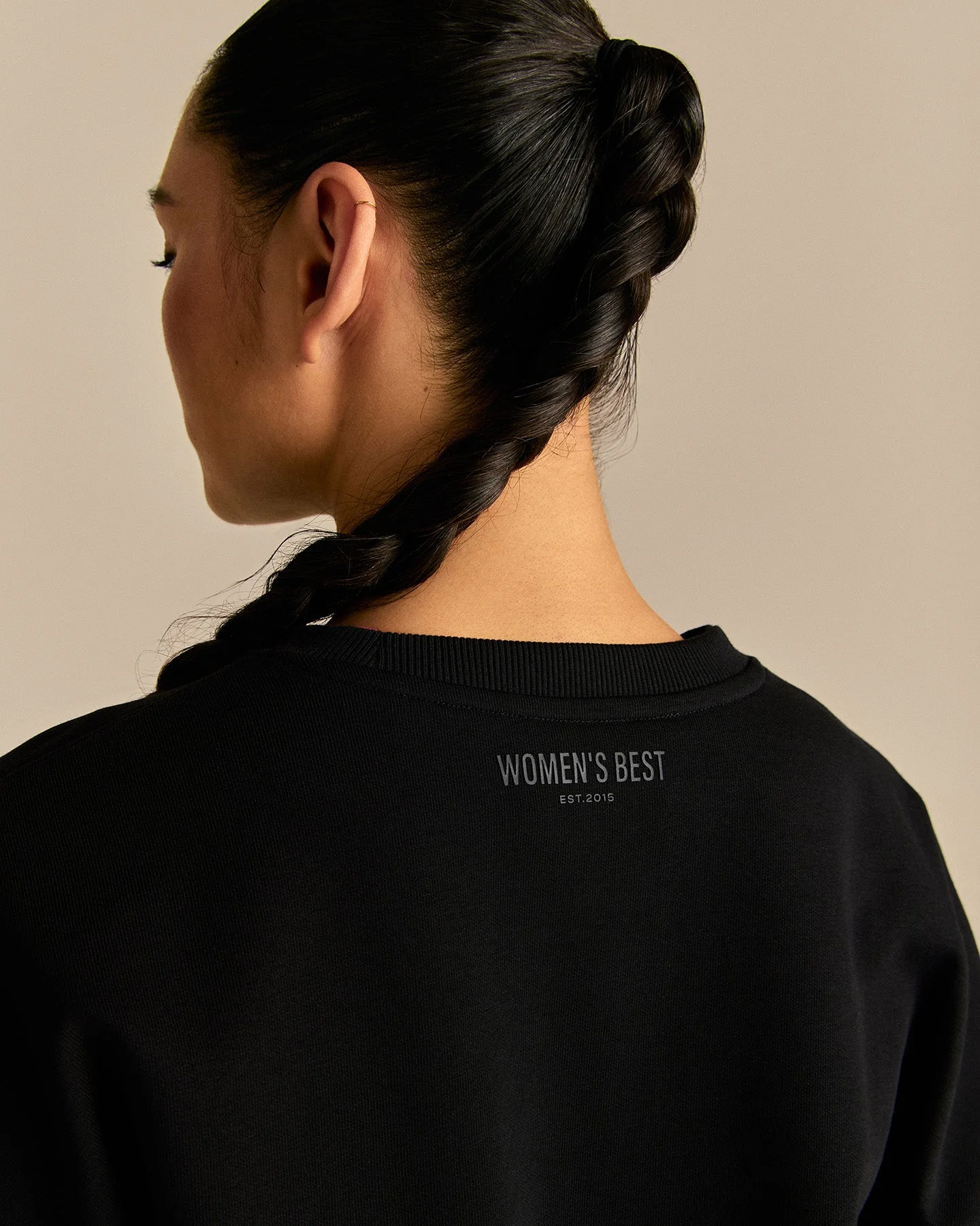 Comfort Pump Cover Ultra Cropped Sweat | Black - Image 6