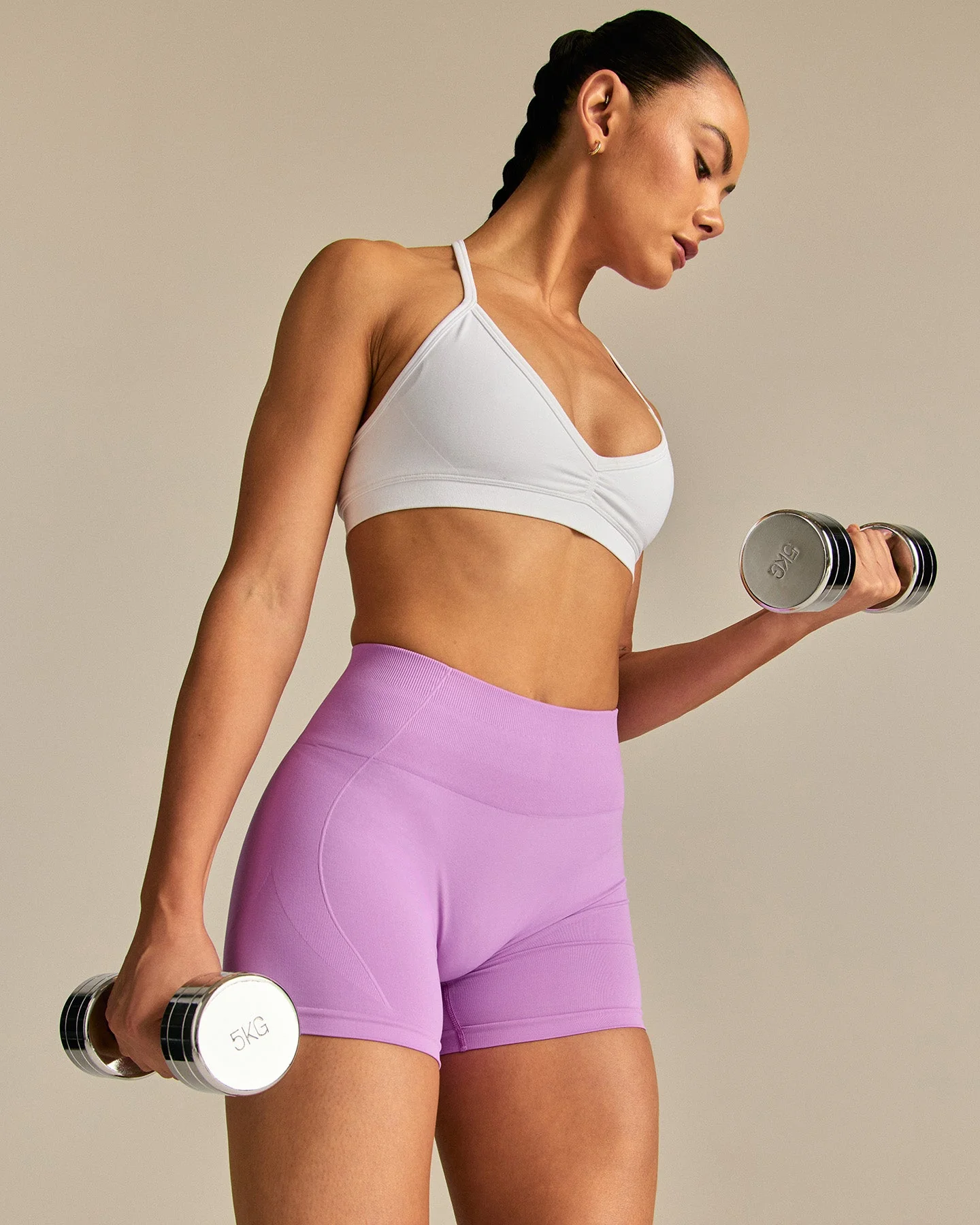 Define 2.0 Scrunch V-Neck Bra | White - Image 4