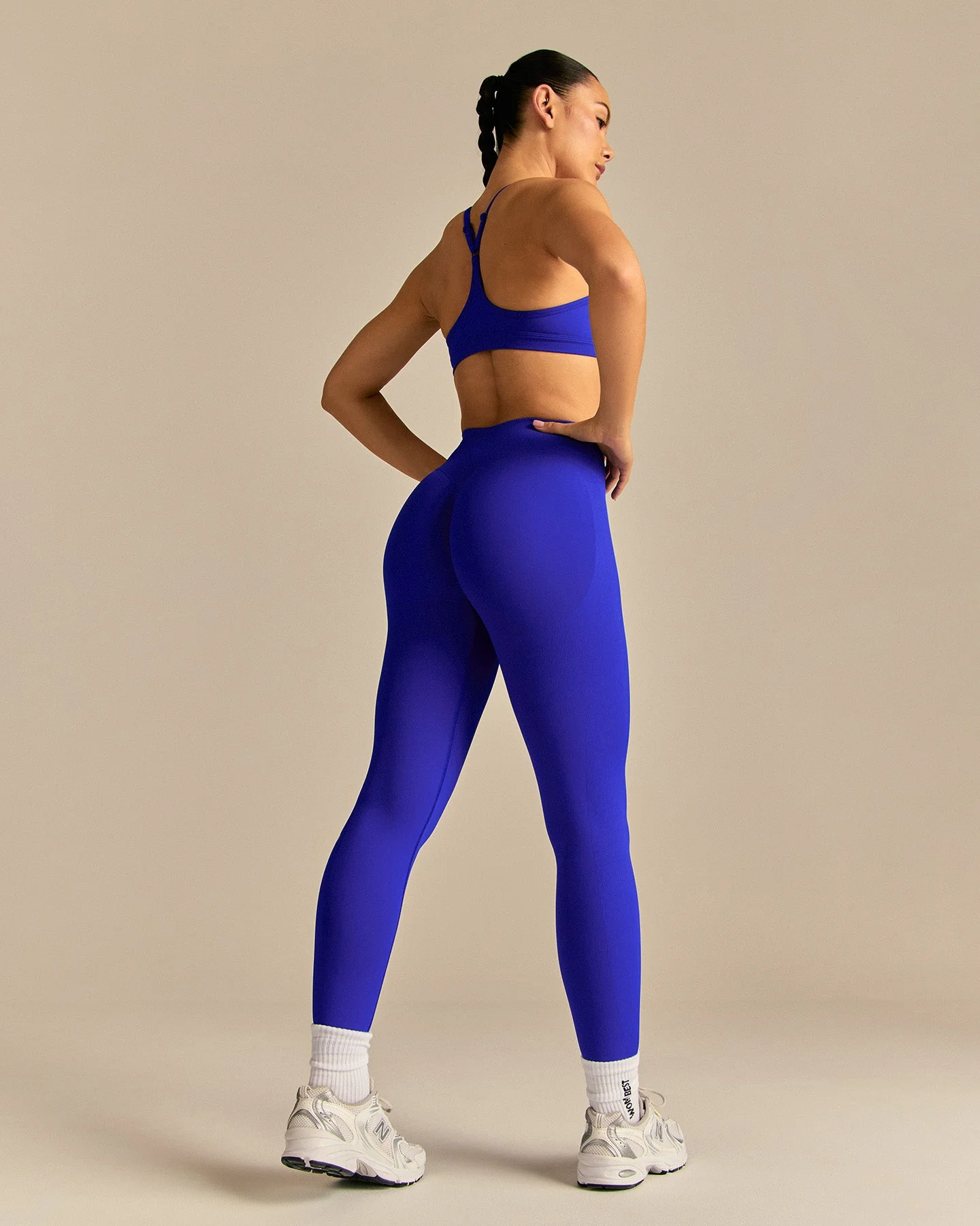 Emphasize Mid Waist Leggings | Luminous Blue - Image 6