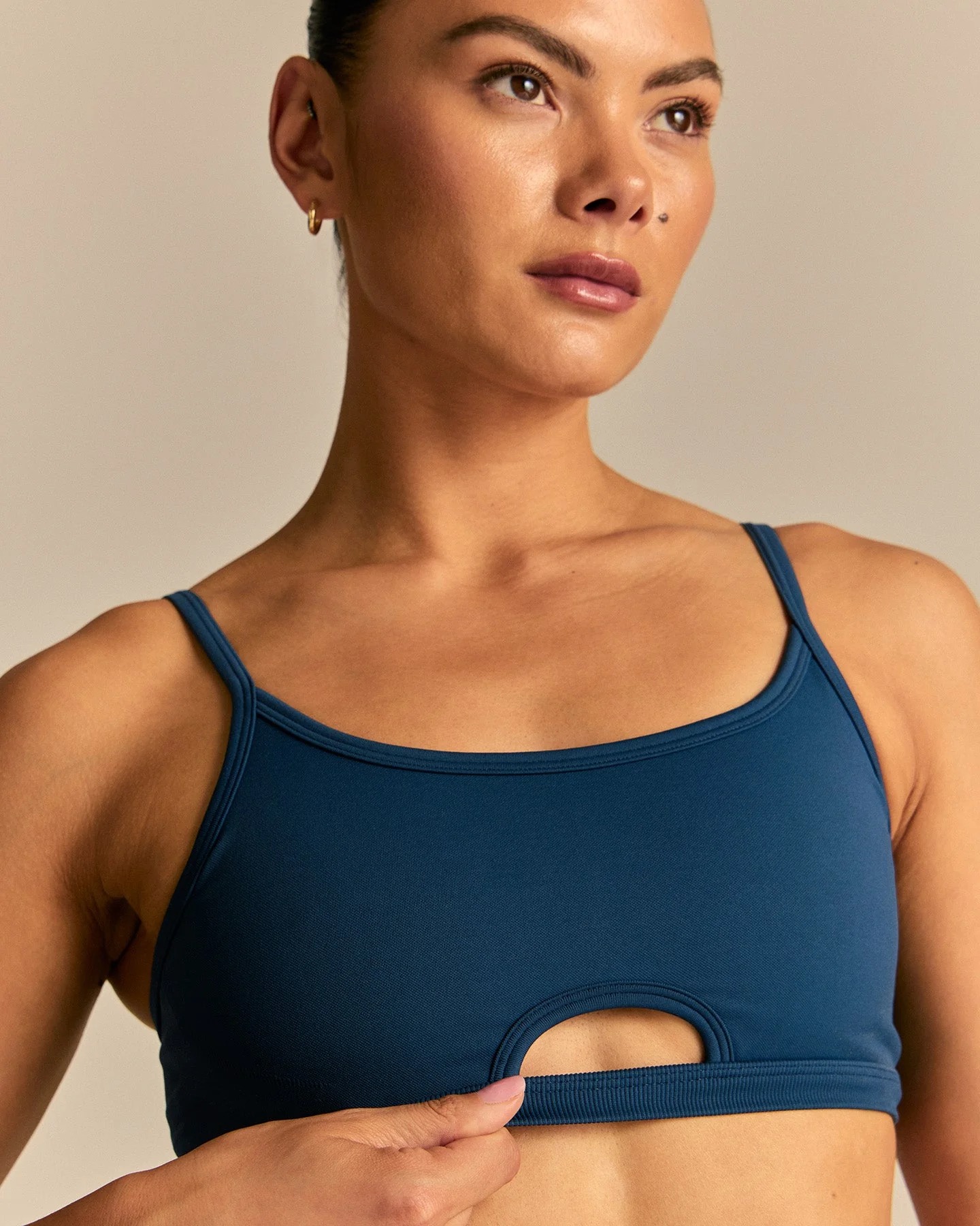 Emphasize Peek-A-Boo Bra | True Navy - Image 4