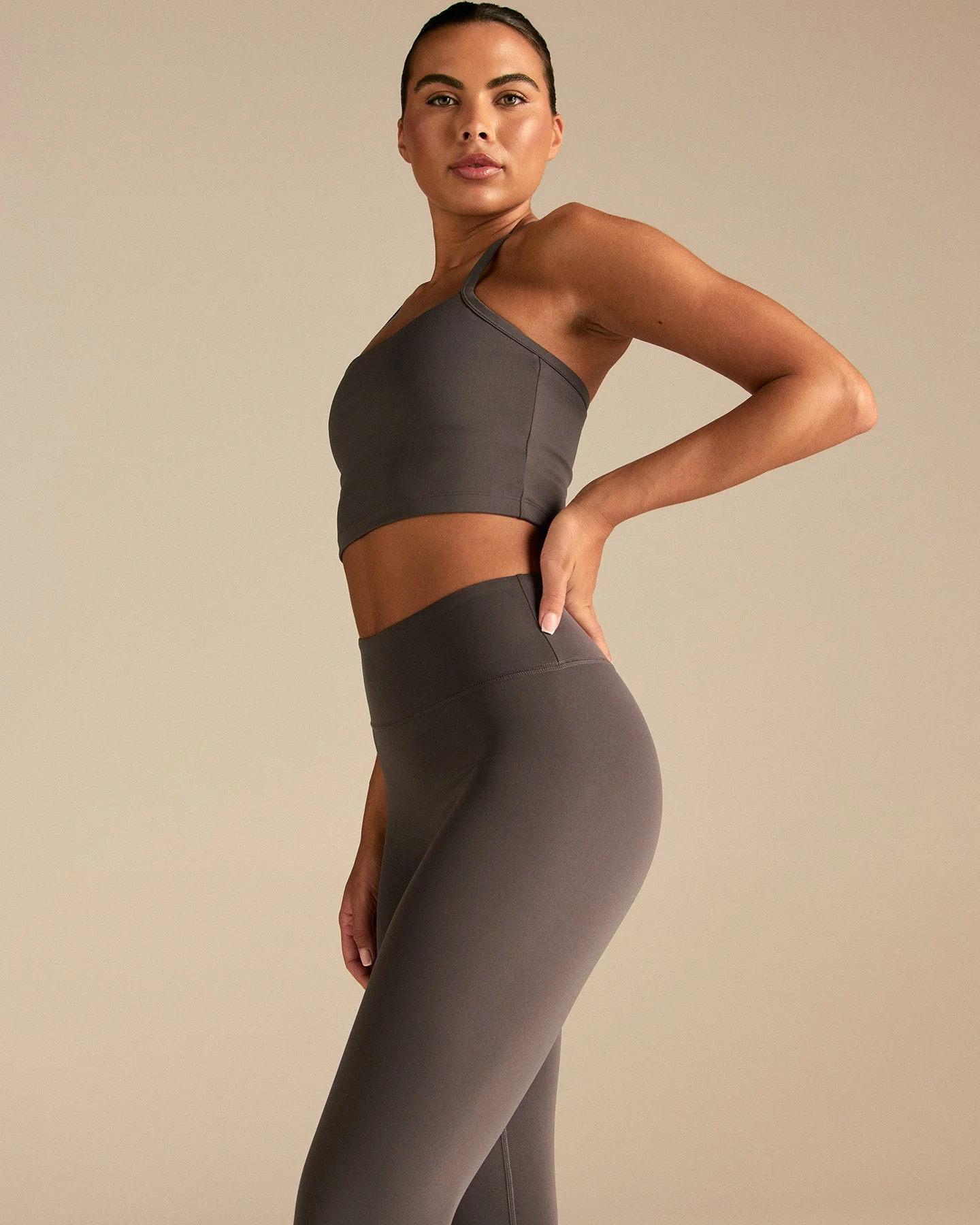 Essential High Waist Leggings | Slate Grey - Image 3