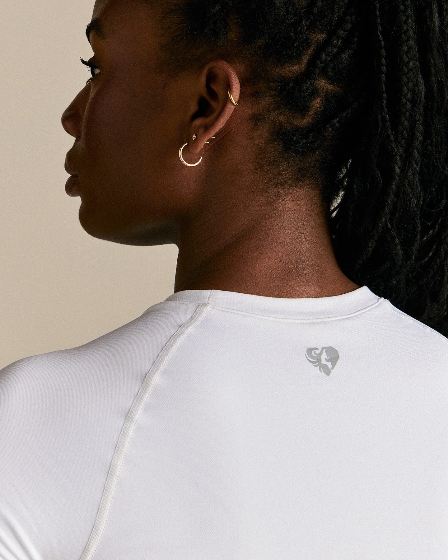 Power Short Sleeve Top | White - Image 2